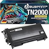 Bubprint Toner kompatibel als Ersatz für Brother TN-2000 für DCP-7010 DCP-7010L DCP-7025 HL-2020 HL-2030 HL-2040 HL-2070N MFC-7225N MFC-7420 MFC-7820 MFC-7820N Fax 2820 2920 Schwarz