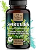 Spirulina -6000mg je Tagesdosis- 600 Spirulina Tabletten - WICHTIG: 100% BIO zertifiziertes Spirulina aus Australien I Laborgeprüft und Vegan -Deutsche Produktion- SCHEUNENGUT®