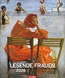 Lesende Frauen - Kalender 2026 - Weingarten-Verlag - Kunstkalender mit stimmungsvollen Gemälden von lesenden Frauen - 46 cm x 55 cm
