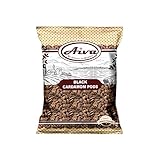 AIVA Schwarze Kardamomkapseln (Kali Elachi), ganze indische Gewürze, natürlich, vegan, gentechnikfrei, indischer Herkunft, rauchig, Tsaoko, Cao Guo, Bach Dan Khau, Badi (100 g))