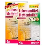 inseko 8 x Lebensmittelmotten Falle I insektizidfrei und geruchlos I Made in Germany (8)