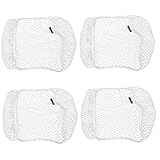 Supvox 4 Stück Fluchtnetz Für Schildkrötenbecken Schutz Für Aquarium Anti-springendes Fischnetz Anti-sprungnetz-Abdeckung Tierisches Aquarium Netzabdeckung Für Aquarien Tank Weiß Nylon