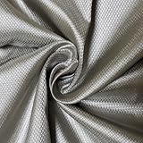 KSQP Faraday Stoff, RFID-Abschirmung Tuch Schutz Leitfähige Gewebe Absorbiert EMF RF-Signale EMF-Schutzgewebe Leitendes Gewebe für Leitfähige Bremsbeläge, EMI, Internet, Handy,silver-3x1.1m