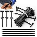 Universal-Kabelbinder-Schnallen-Set aus Nylon, strapazierfähig, selbstsichernd, UV-beständiges Design für Motorschutzbefestigung und Autoreparaturen, 100 Stück