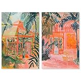The Greenhouse Set Acryldruck Maximalist Kunstdruck von Art Remedy fertig zum Aufhängen 16x24