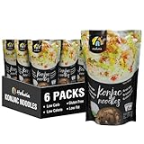 Hethstia Shirataki Reis, 6er-Pack Low Carb Konjac Reis, Keto, Vegan, Glutenfrei, Zuckerfrei, Kalorienarm, 0 Fett, fertig verzehrfertig, gesunde Lebensmittel & Urlaubsgeschenke