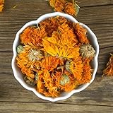 Bio Ringelblumentee Calendula Officinalis Echter Blütentee Hitze Lindern Feuer Entfernen Kaltgebrühtee Geeignet Zum Kochen Dekorieren Grüner Bio-Tee Erfrischender Früchtetee Gebrühter Tee (100g)