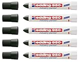 edding Spezialmarker 950 industry painter, 10 mm | (5 Marker, schwarz)