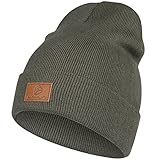 HAMUNI Beanie Mütze für Herren Damen, Klassische Wintermützen Bequem Atmungsaktiv Weich Acryl Beanie Hat Strickmütze Vintage Einfarbig Strick Bündchen Beanies Unisex