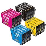 DOREINK T1295 Multipack Kompatibel für Epson WF 3520 Druckerpatronen,für Epson T1291 T1292 T1293 T1294 für Workforce WF-3540 WF-7525 WF-7515,Stylus SX235W SX425W SX445W SX535WD,Stylus Office SX435W