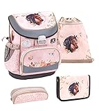 Belmil Mini-Fit Schulranzen Set 4 -teilig (405-33/AG/S) (Horse Chestnut 2)
