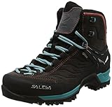 Salewa WS Mountain Trainer Mid Gore-TEX Damen Trekking- & Wanderstiefel, Grau (Magnet/Viridian Green), 40 EU