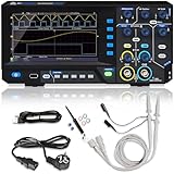 PeakTech P 1400 - Kompaktes Digitales Oszilloskop 2 Kanal - Oscilloscope 5 MHz Bandbreite - schnelle 100 MS/s Sampling-Rate - USB-Anschluss, inklusive PC-Software, XY-Darstellung & Zoom - Schwarz