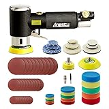 Anesty 25mm 50mm 75mm Druckluft Exzenterschleifer Mini Poliermaschine Auto Polierer Set