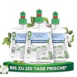 Air Wick Active Fresh – Aeorosolfreier, automatischer Lufterfrischer – Raumduft Frische Wäsche – 3 x 228 ml Nachfüller