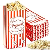 MAQIHAN Popcorn Tüten 100 stück - Popcorntüten Popcorn Klein 100 Stück Movie Night Filmabende Tüten Maschinen Papiertüten Zubehör Popcornmaschine Papier Behälter Snacktüten