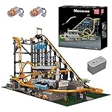 Mould King Technik Achterbahn Set, 3238 Teile Vergnügungspark Loop Coaster Modellbausteine für Erwachsene, MOC Klemmbausteine Bausatz Spielzeug