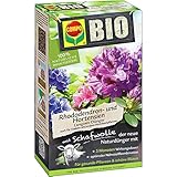 COMPO BIO Rhododendron- und Hortensiendünger, Pflanzen-Dünger für alle Rhododendren und andere Moorbeetpflanzen, 5 Monate Langzeitwirkung, 750 g