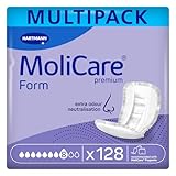 Molicare Premium Form 8 Tropfen, für schwere Inkontinenz: maximale Sicherheit, extra Auslaufschutz und Diskretion für Frauen und Männer, zu verwenden mit MoliCare Premium Fixpants, 4x32 Stück