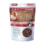 Chewies Lucky Bits Pferd Adult Hundeleckerli - Hunde-Leckerlis getreidefrei & Soft mit viel Protein und Superfoods wie Bierhefe oder Ginkgo, ohne Zucker (100 g)