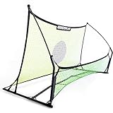QUICKPLAY TEKKERS Professioneller Fußball Rebounder - Tragbare Trainingswand 1.8x1.2m - Dual Net System für Passspiel & Techniktraining