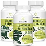 Liposomales Sulforaphan 450mg, Brokkoli Weichkapseln aus Brokkolisamen-Extrakt, Maximale Absorption, Starkes Antioxidans (180 Stück (3er Pack))