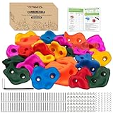 Trymaker Klettergriffe, Kinder Klettersteine für Kletterwand, 30 Stück Kletterwandgriffe Set für Kinder Erwachsene Outdoor