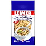LEIMER Flädle Fritatten 1kg - Die fertige vegetarische Pfannkuchen-Suppeneinlage für die klare Fleisch- oder Gemüsebrühe (1 x 1kg)