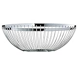 WMF Concept Obstkorb groß 26 cm, dekorative Obstschale silber, Brotkorb Metall, Cromargan Edelstahl poliert