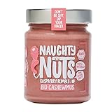 NAUGHTY NUTS Bio Cashewmus Raspberry Rumble - Vegane, 100% Natürlich, Ohne Palmöl & Zucker - 250g