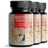 Biotin hochdosiert 10.000 mcg - 1095x Biotin Tabletten als Komplex mit Zink & Selen - Vitalstoffe für Haarwuchs, Haut & Nägel - laborgeprüft mit Zertifikat - 100% vegan - 3x 365 Tabletten