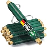 Novatool 10x Wickeldraht I grün I 0,65 mm I Draht I Basteldraht Floristendraht Blumendraht Bindedraht Biegedraht drehbinder rostfrei strohblumennadeln