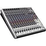 Behringer X2222USB Premium 22-Input 2/2-Bus Mixer mit XENYX Mic Preamps und Compressors, British EQs, 24-Bit Multi-FX Processor und USB/Audio Interface,Kompatibel mit PC und Mac