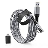 Tiergrade Link Cable 3M Compatible with Meta Quest 3/Quest 2/Pro, Pico4/Pro, nylon braided USB 3.0 to USB-C cable accessories with 5Gbps for VR headset