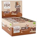 Naturally Pam Cake Bar – Bio & veganer Haferriegel, glutenfrei & ohne Rohrzucker – Natürlich leckerer Müsliriegel-Snack von Pamela Reif - Soft Hazelnut 12x44g