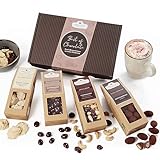 WELLNUSS Geschenkidee mit Schokolade 'Best of Chocolate' | 4 Nussmischungen mit Schokolade im Geschenkkarton (4 x 60-70 g) | Geschenk für Mann, Frau, Genießer und Feinschmecker zum Geburtstag