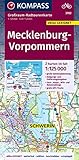 KOMPASS Großraum-Radtourenkarte 3702 Mecklenburg-Vorpommern 1:125.000: 2 Karten im Set, reiß- und wetterfest, GPX-Daten zum Download