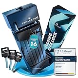 Zenacross - Faltschloss Fahrrad 100 cm – hohe Sicherheit aus Carbonstahl – Faltschloss mit Halterung & 3 Schlüsseln – SteelSecure-Technologie – Fahrradschloss für E-Bike & Citybike