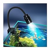 Boxtech Aquarium Beleuchtung, Aquarium LED Zoom Lichter Hohe,3 Farben Einstellbare Brennweite,Temperaturbeständigkeit Schnelle Wärmeableitung und nachhaltige Nutzung 10W