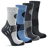 Frostfighter Herren Thermosocken (6x Paar) Winter Ski Vollfrottee Innenfutter, Schwarz Blau Grau, 39-42