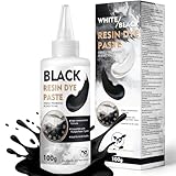 Schwarze Epoxidharz Farbe Paste – 100g Hochkonzentrierte Epoxidharz Schwarz Pigmentpaste für Untersetzer, River Tables, UV-Harz & DIY Kunst – Tiefe Farbe für Resin Art Projekte