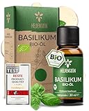 Heldengrün® BIO Basilikumöl [100% NATURREIN] Zertifiziertes Lebensmittel zum Kochen - Basilikum Öl aus Griechenland - Basilikum Bio Aroma, Basil Oil