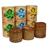 LANDSTREICHER Demeter Bio Dosenbrot, 6er Pack, 10 Jahre haltbar (Brotmix)