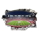 K&L Wall Art 3D Fußball Wandtattoo FCB Bayern München Wandsticker Pack Ma's Klebebilder für die Wand Deko 60x36cm