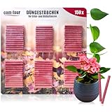com-four® 150x Düngestäbchen - Blumendünger für Grünpflanzen und Blühpflanzen - Pflanzendünger für Wachstum und gesunde Blüten - Nährstoffsticks - Düngehilfen