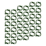 VALICLUD Pflanzenstützclip Tomatenclip aus Wetterfestem Kunststoff 200 Stück Grün Wiederverwendbare Pflanzenbefestigung für Garten Rankhilfe für Tomaten Gurken und Gemüse