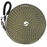 Schleppleine für Hunde,5M 10M 15M 20M Starke Hundeleine mit Bequemen Gepolsterter Griff,Abschließbarer Haken,Trainingsleine für Kleine Mittlere und Große Hunde