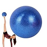 Yoga-Ball, Pilates-Stabilitätskugel, 15 cm, Pilateszubehör zur Stärkung des Kerns mit Glitzer, Trainingsausrüstung für Fitnessstudio und Dehnung