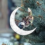 Wickeltisch Heizstrahler Klemmen Tiere Ornamente Dekorationen Mond Weihnachten Weihnachten Anhänger Weihnachten Holz Draussen Am Sitzen Boxsack Halterung Klimmzugstange (B, One Size)