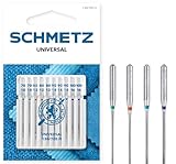 SCHMETZ | 10 Nähmaschinennadeln | Universal | 130/705 H | Nadeldicke 70/10-100/16 | auf jeder gängigen Haushaltsnähmaschine einsetzbar